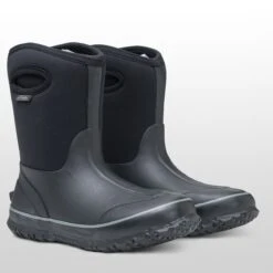 Cloud Mid Black Boot - Women's