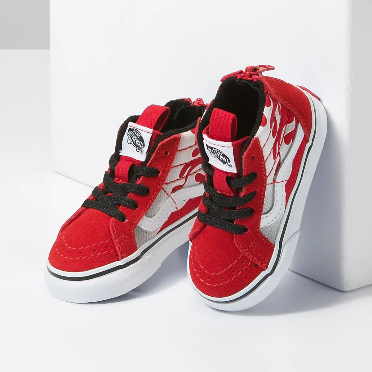 Vans Ferocious Flame Sk8-Hi Zip Shoe - Toddlers' 5 Vans Ferocious Flame Sk8-Hi Zip Shoe - Toddlers' - Image 3