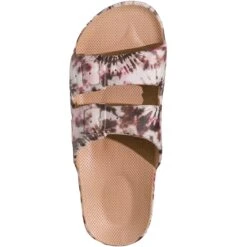 Freedom Moses Two Band Print Slide Sandal -Hot Sale Shoe Shop JOPCAM D4